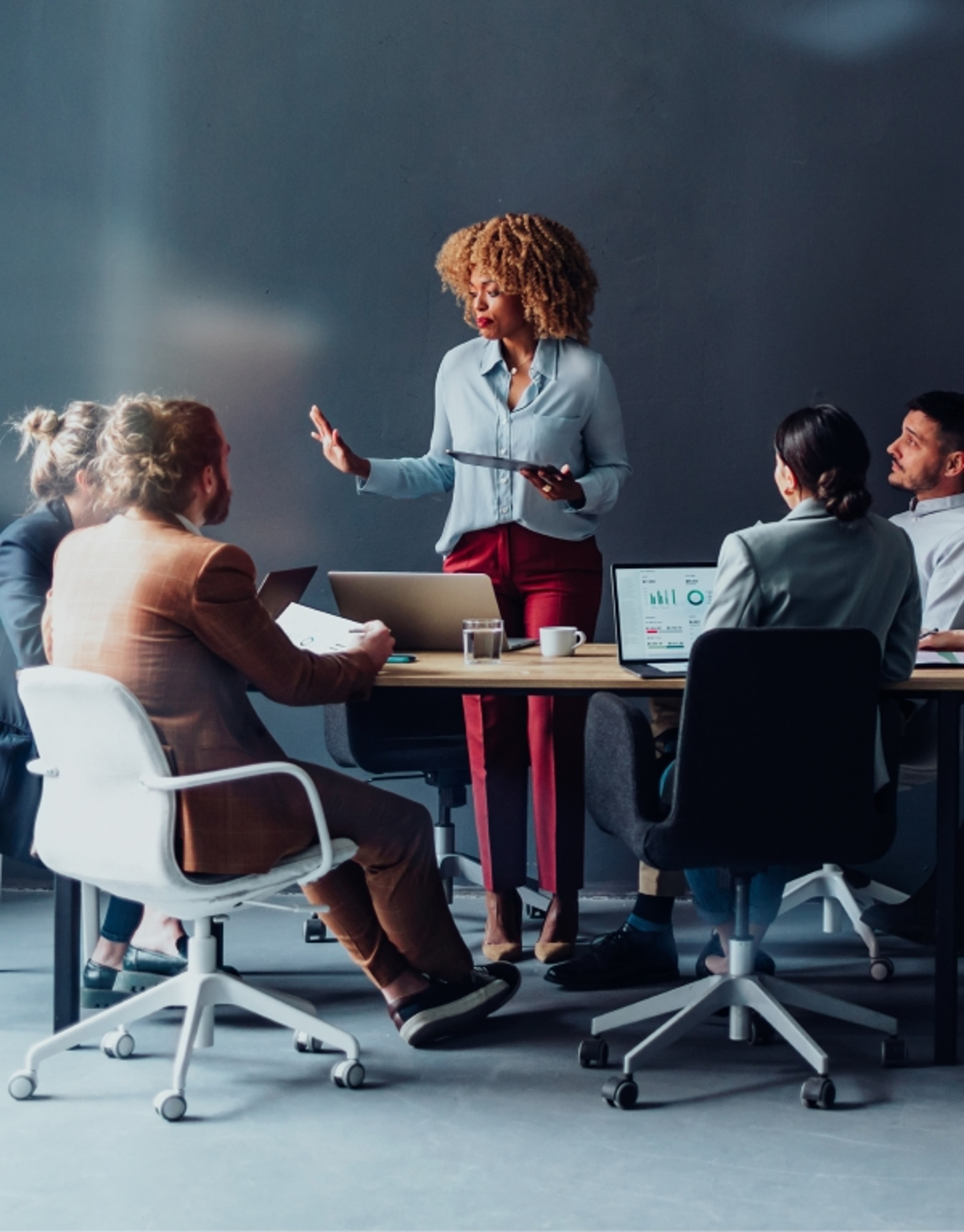 A group of individuals in a meeting