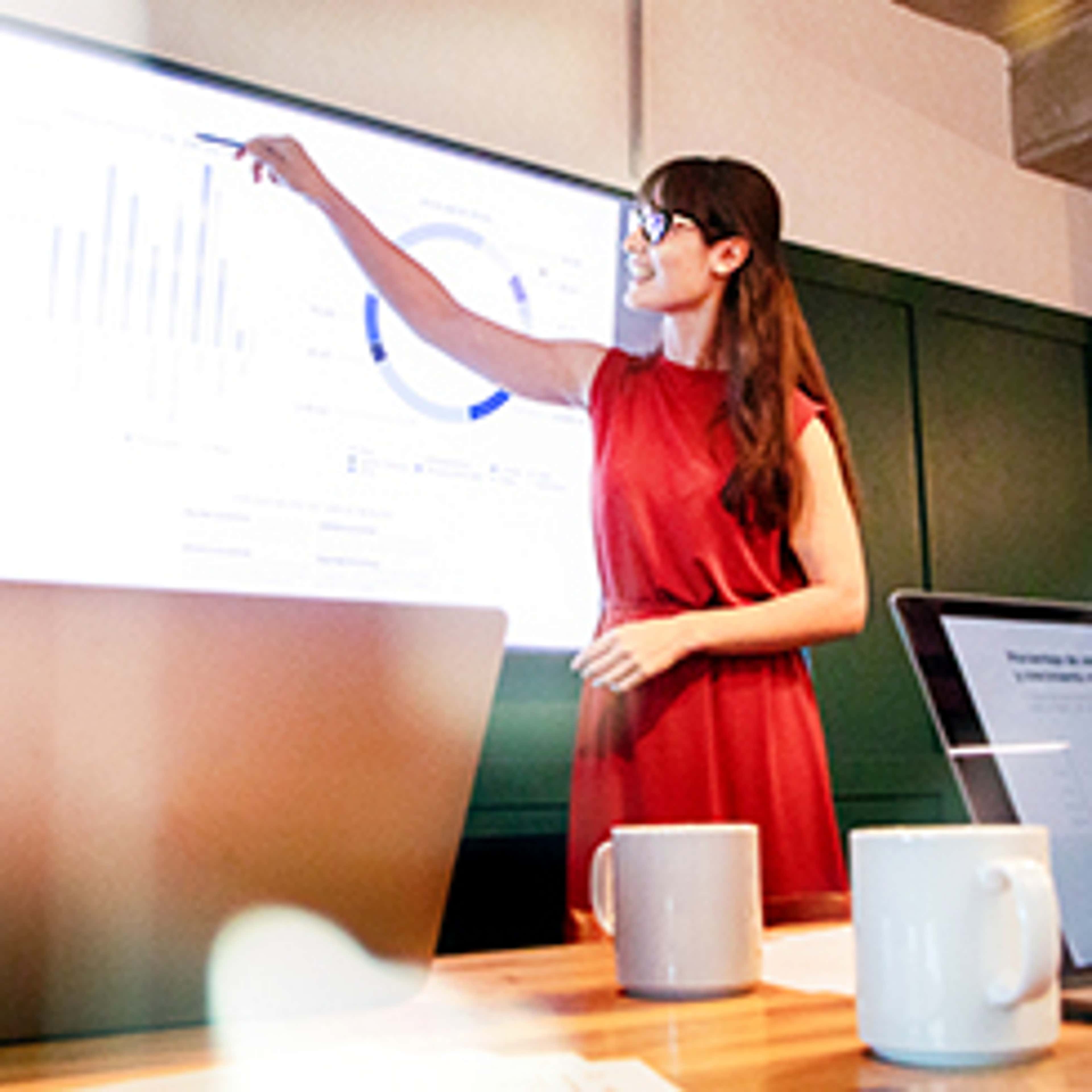 Person at whiteboard