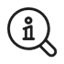 info magnifying glass icon