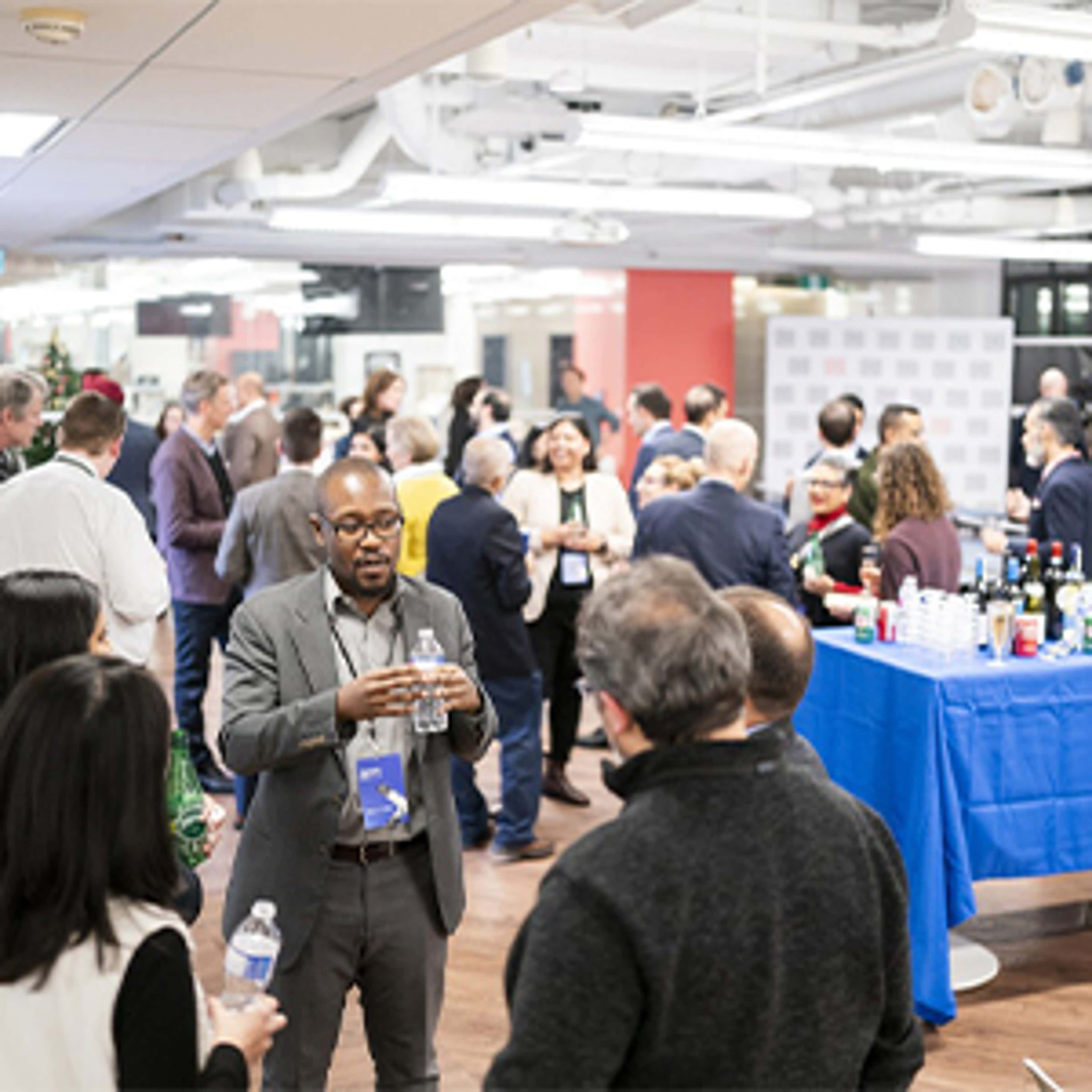 A group of people networking