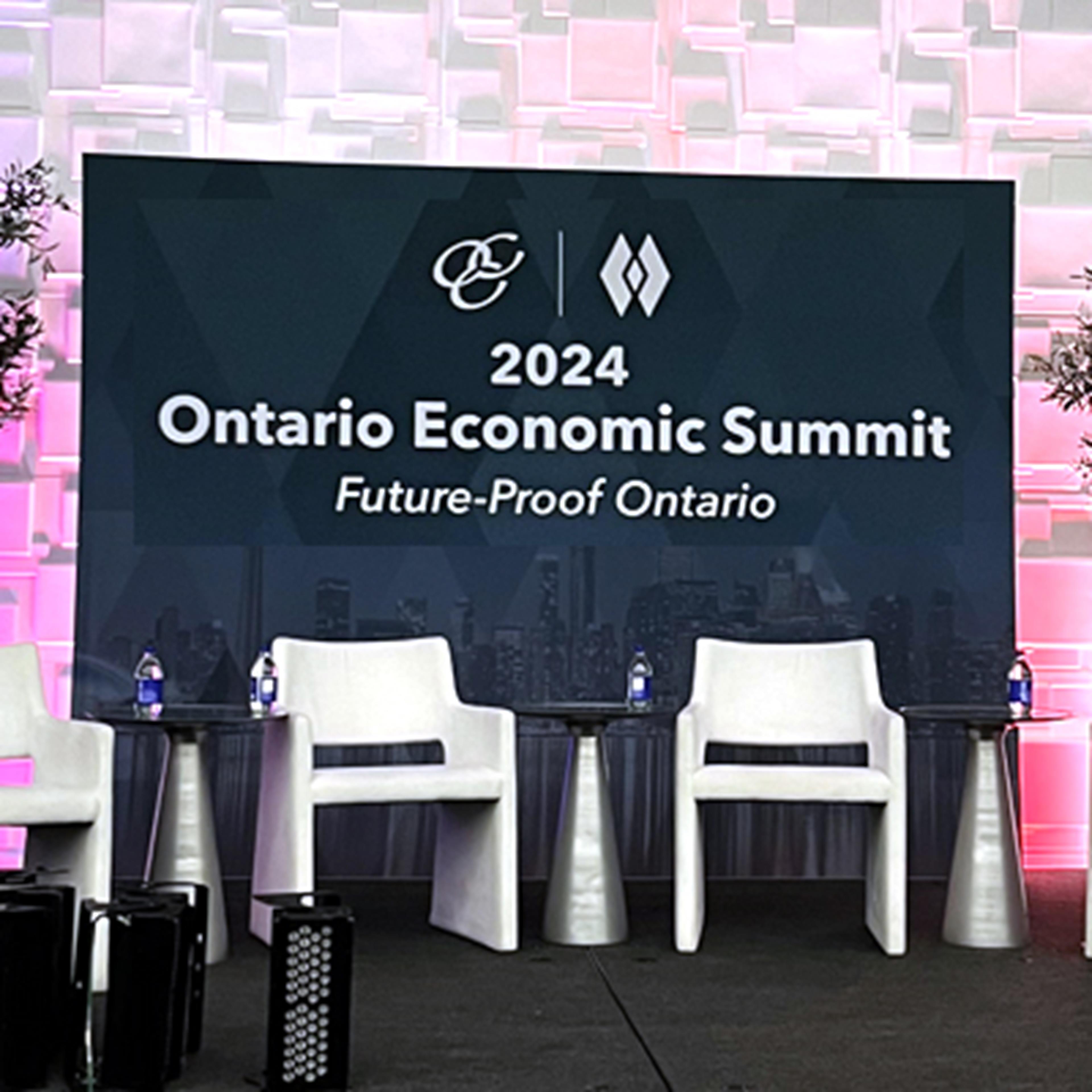 The stage of 2024 Ontario Economic Summit