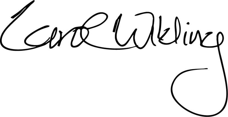 Carol Wilding's signature