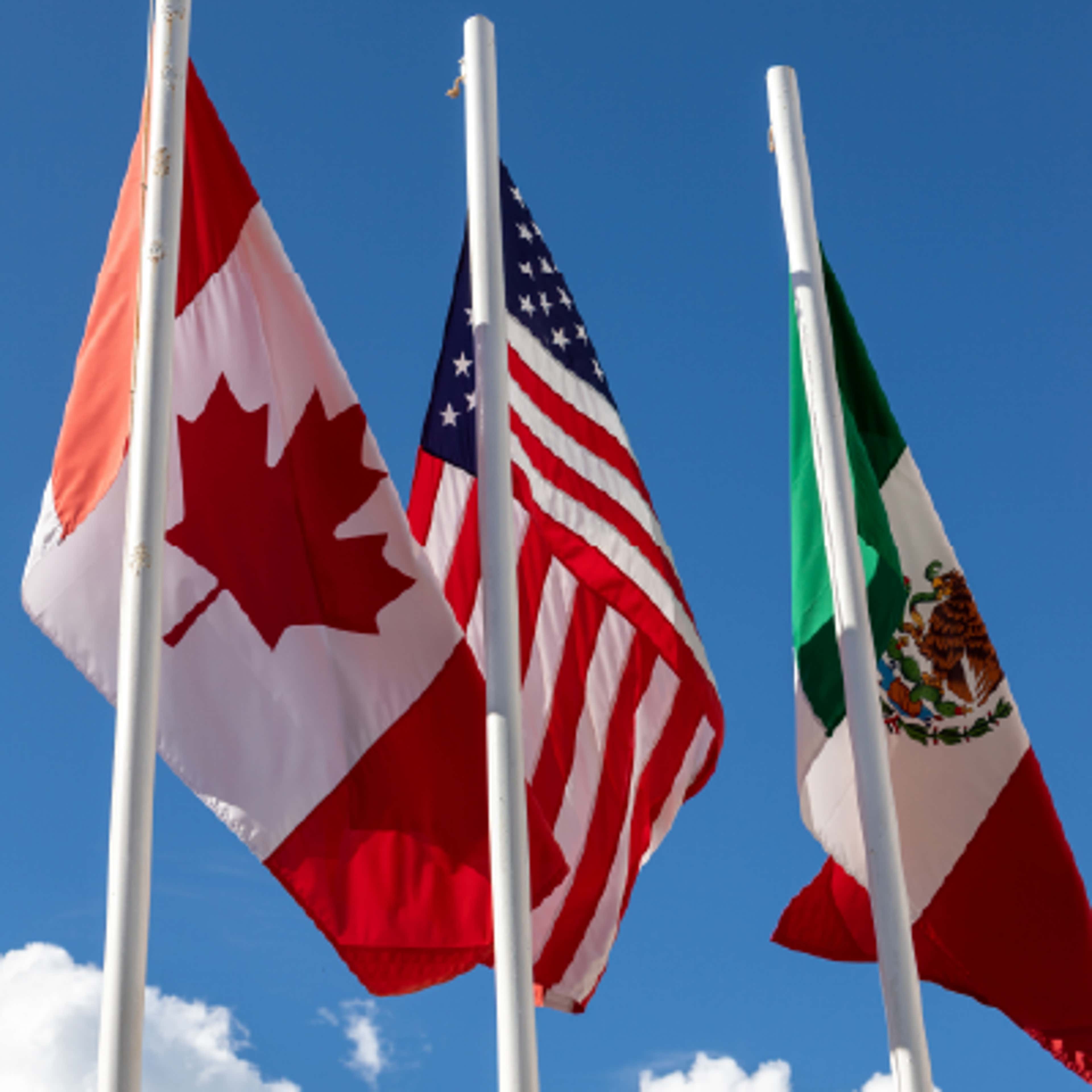 US, Canada, Mexico flag