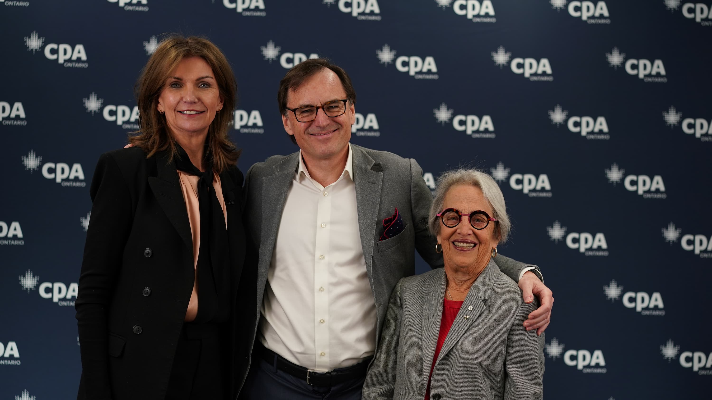 Carol Wilding with Rudyard Griffiths and Professor Janice Gross Stein