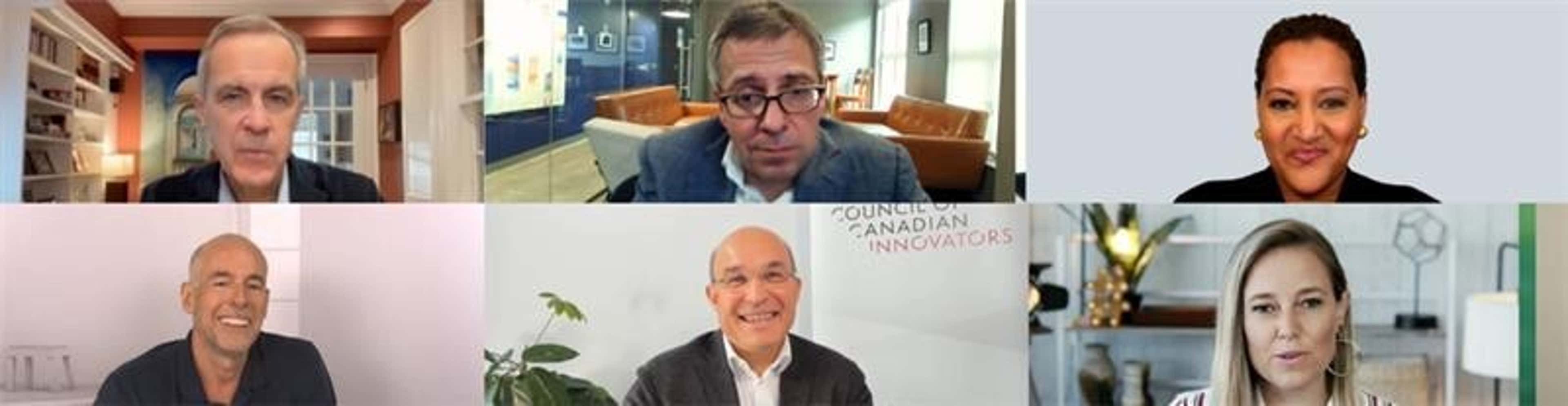 Prime Minister of Canada Mark Carney, CNN foreign correspondent Fareed Zakaria, author and motivational speaker Simon Sinek, geopolitical analyst Ian Bremmer, journalist Nicole Perlroth, and entrepreneur and author Scott Galloway