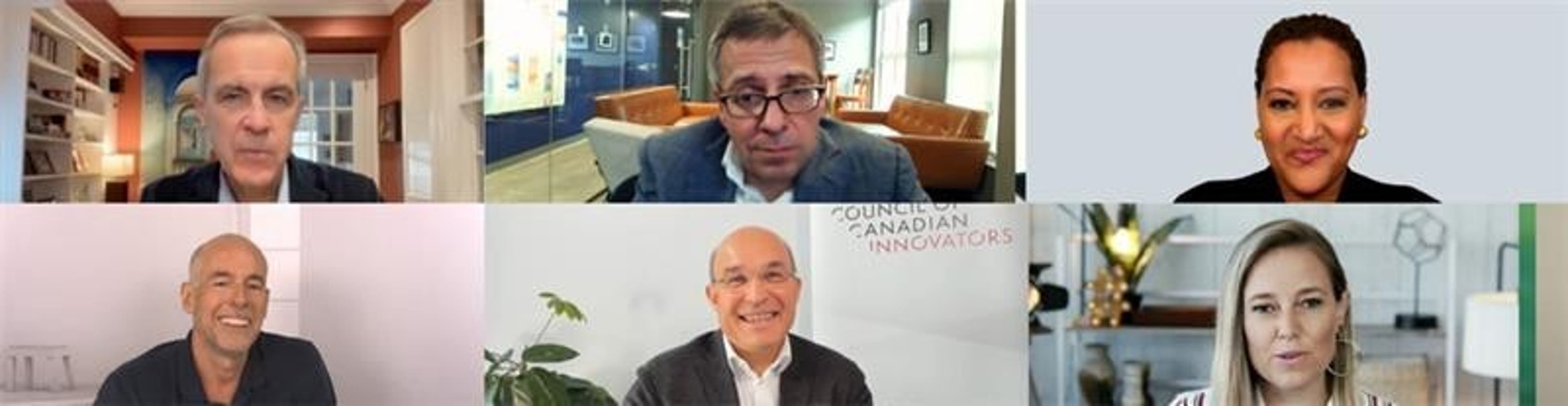 Prime Minister of Canada Mark Carney, CNN foreign correspondent Fareed Zakaria, author and motivational speaker Simon Sinek, geopolitical analyst Ian Bremmer, journalist Nicole Perlroth, and entrepreneur and author Scott Galloway