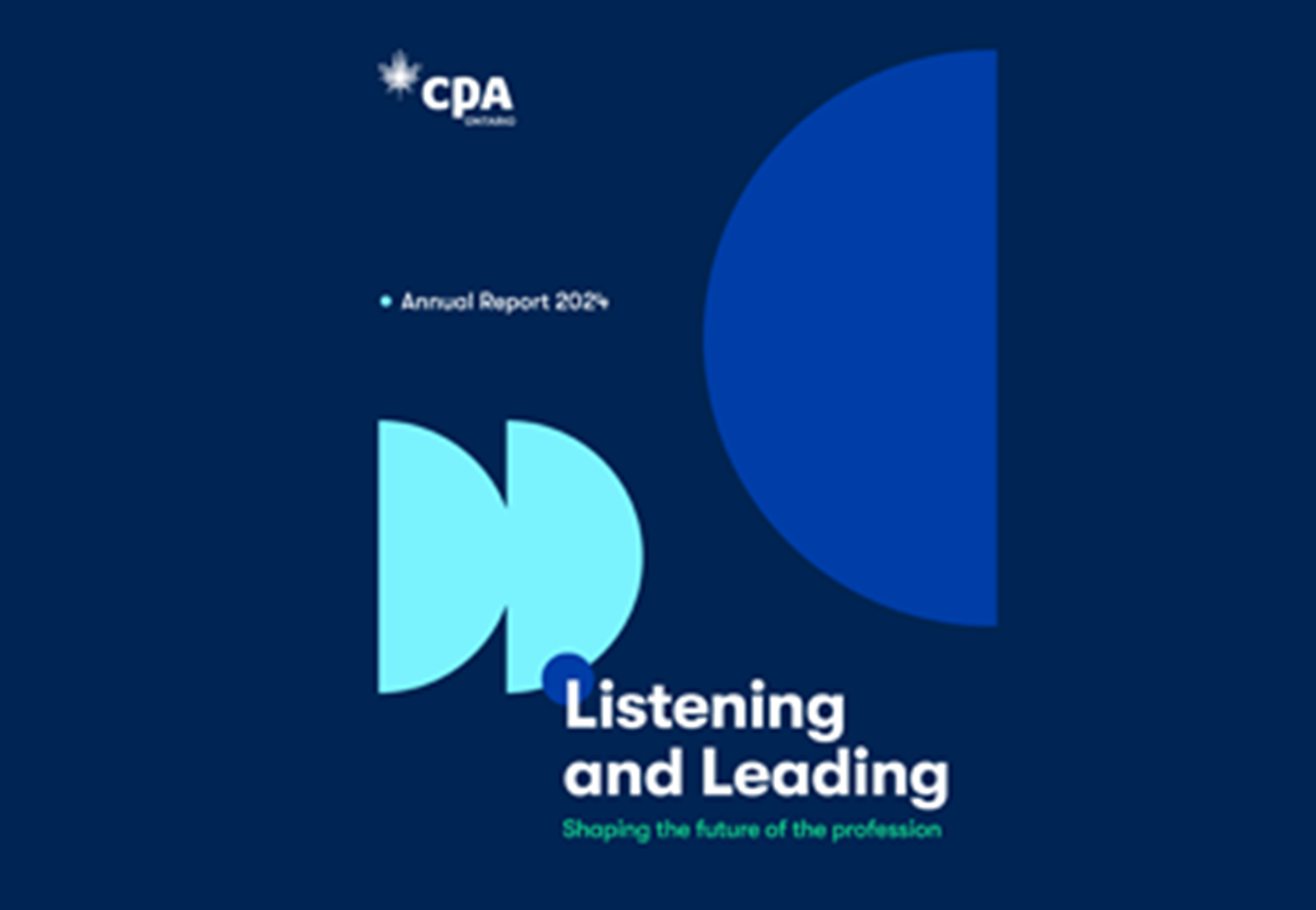 CPA Ontario Annual Report 2024 cover