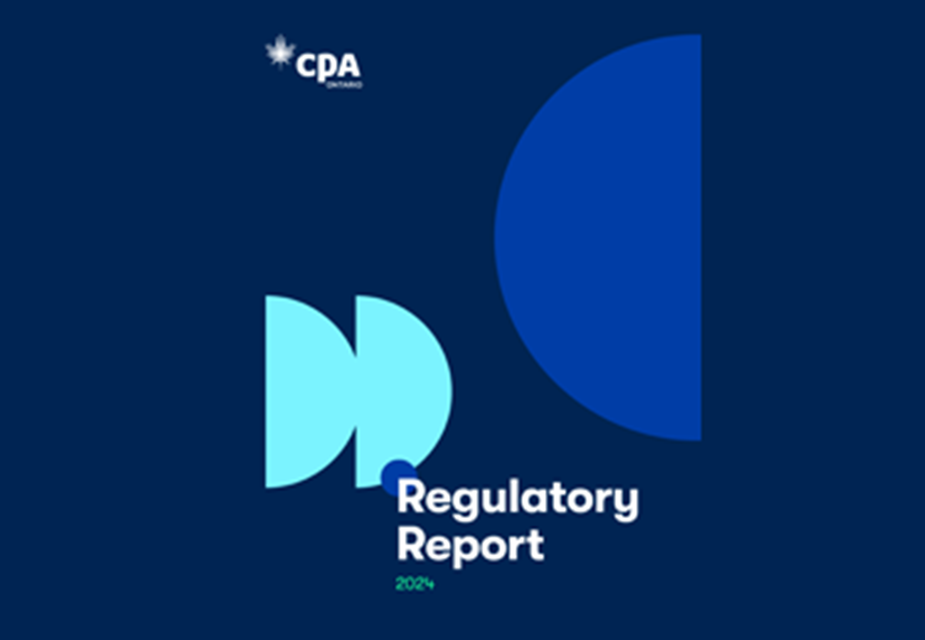 CPA Ontario Regulatory Report 2024 cover